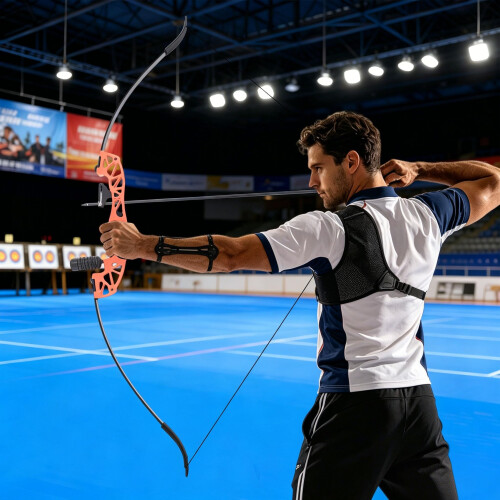 Recurve Bow Set With 12 Arrows Beginner, Right Hand Longbow Kit, Aluminium 2