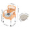 Adjustable Commode Chair 250Kg Toilet Seat with Armrests 4