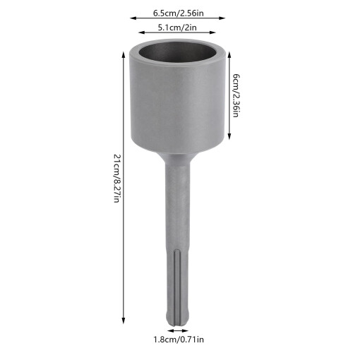 T-Post Driver Attachment 5-Pit Rod for Electric Hammer 2-Inch Socket 1