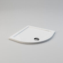 (800x800mm, Centre) ELEGANT White Shower Tray With Waste Outlet