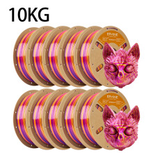 ERYONE 3D-Drucker Filament, PLA Seide Neujahrs-Edition, 1,75mm +/- 0,03mm Spule, Rot, Gold, Violet