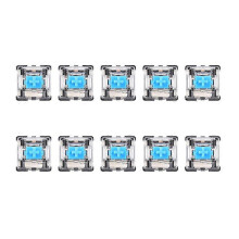 Kit de prueba de 10 interruptores mecánicos de 3 pines azules para teclado Cherry MX