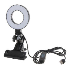 LED Ring Light Clip-on Laptop Video Conference Lighting 3 Lighting Modes