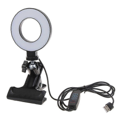 LED Ring Light Clip-on Laptop Video Conference Lighting 3 Lighting Modes