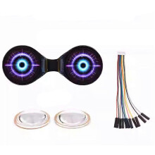 0,71-Zoll-Dual-Eye-LCD-Modul, 160x160 Pixel, 65.000 Farben, SPI-Schnittstelle, kompatibel mit Arduino, Raspberry Pi und ESP32, Schwarz
