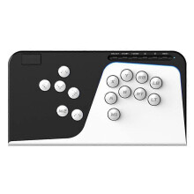 Mando de juegos arcade de lucha con todos los botones para PC, PS3, PS4, Switch y Xbox. Joystick Hitbox Fight Stick negro.