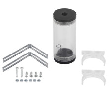 Kit de depósito de agua cilíndrico acrílico para radiador de refrigeración líquida de ordenador PC