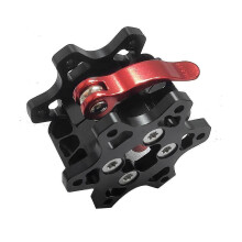 Para Q1r Volante de aleación de aluminio de liberación rápida para Simagic Para 70 mm Negro