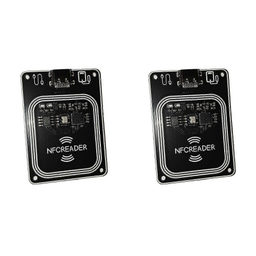 2X 13.56Mhz PN532 PCR532 RFID UID UID GEN2 IC Card Reader Wirter Module Type C with Software