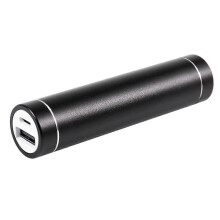 Batería externa USB de 2600 mAh para teléfono móvil (sin batería). Color: Negro DL