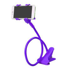 Soporte flexible y ajustable para teléfono móvil con clip.