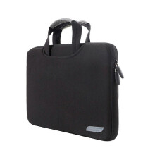 Funda de mano transpirable de 12 pulgadas para MacBook, Lenovo y otros portátiles, tamaño: 32 x 21 x 2 cm, color negro.