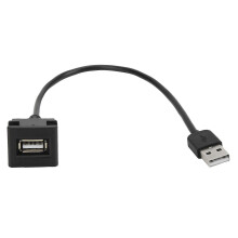 Cable de extensión USB para coche, toma macho/hembra, protección múltiple, entrada de 12V-30V para Camry Prius