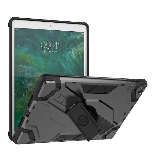 Funda protectora de TPU + PC para iPad 9.7 (2018) y (2017) Negra