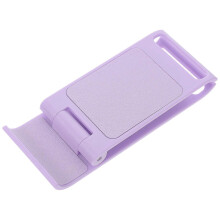 Soporte para teléfono móvil, ideal para oficina, sala de estar, dormitorio o estudio. 1 unidad. Color morado. Dimensiones: 13,50 x 5,30 x 2,00 cm.