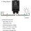 RF Wireless Remote Switch with 328ft Long Harness, DC 12V/24V/48V/72V 40A Relay 2