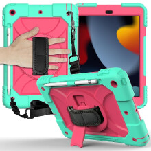 Funda rígida para iPad 10.2 y 10.22020 para iPad 10.2 Verde menta Rojo rosa