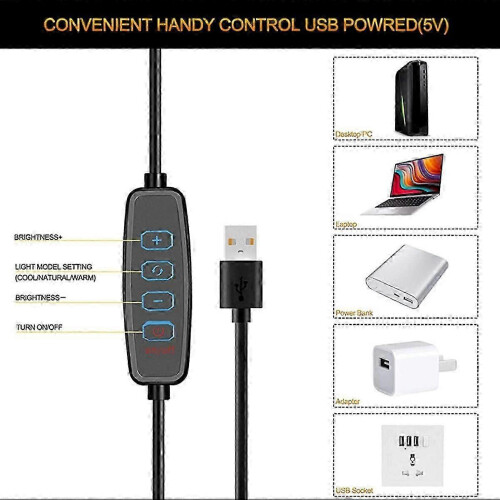 LED Video Clip with Brightness Compact Design for Video Conferences hwy 2