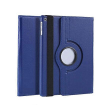 Funda para iPad de 10,9 pulgadas (10.ª generación, 2022), soporte de 360 [Funda de cuero tipo folio (azul marino), 2024 Ping]