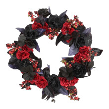 Ghirlanda di fiori artificiali, ghirlanda di foglie per ufficio, celebrazione, interni