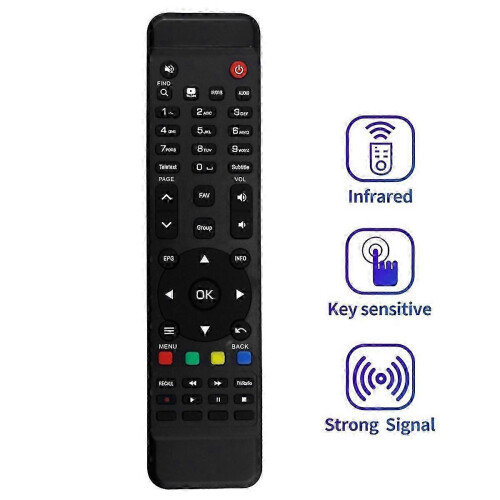 Replace TV Box Remote Control for AMIKO HIS, Mira X Set Top Box Black 1