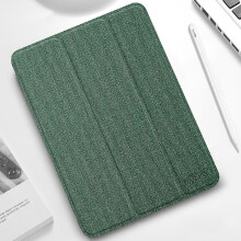 Funda de TPU + piel sintética para iPad Pro 12.9 2022 / 2021 Verde