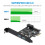 PCI-E-zu-USB-3.2-Adapterkarte, 5 Gbit/s PCI Express (PCIe) 5