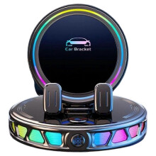Supporto magnetico per telefono da auto, supporto per cellulare da auto con luce RGB per tutti gli smartphone