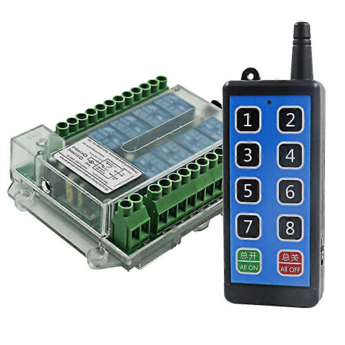 8 Channel Rf Remote Control Switch Dc 9-72v Remote Control Wireless Remote Motor Control S As Shown 2