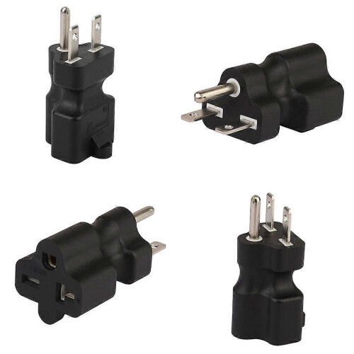 Adaptador convertidor de corriente con enchufe 6-15P a conector 6-15/20R macho a hembra 1