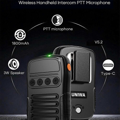 UNIWA BM008 Handheld Intercom PTT Microphone 3W Speaker Walkie Talkie MultiColor 1