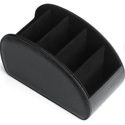 Remote Control Holder 5 Leather Pen Organizer Desk,desktop Storage, Cosmetic Brush Box Begin 1