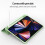 Funda plegable de 3 paneles de PU para iPad Pro 11 2022 / 2020 / 2021 Verde 4