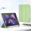 Funda plegable de 3 paneles de PU para iPad Pro 11 2022 / 2020 / 2021 Verde 2