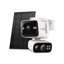 Tapo C675D KIT - Aurinkokäyttöinen Ulkoilma Valvontakamera 4K Kaksoislinssi - Wi-Fi Kamera - Erittäin Laaja Kulma 169 + 5X Zoom