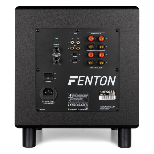 Fenton SHFS08B 8" HiFi Subwoofer 200W Active Powered Home Audio 2