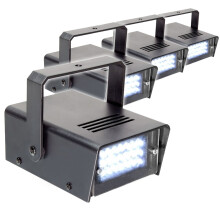 4x Beamz Strobe Light|24 LED American DJ ADJustable Flash Spot Lighting UK Stock