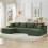 Canapé - CIPACHO - Rahmenloses Sofa - Grün - Tiefe Sitzfläche - Memory-Schaum 4