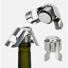 Stainless Steel Champagne Stopper Sparkling Wine Bottle Sealer Portable Cap UK