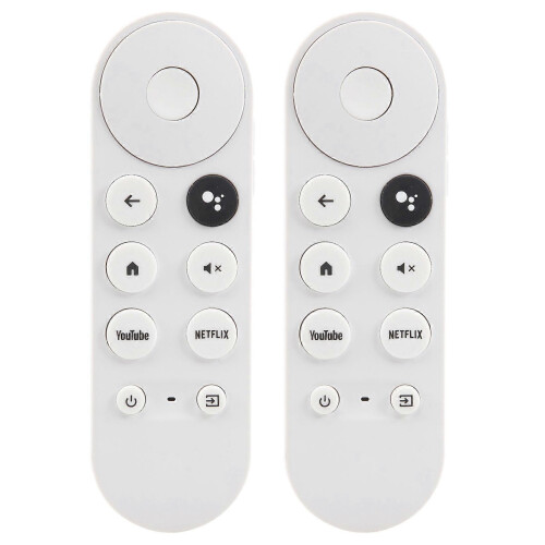 2X Suitable for Google GOOGLE CHROMECAST GOOGLE TV Google Voice Set-Top Box Remote Control White