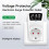 Overvoltage Protection Switch 16A 230V Adjustable Surge Protection, EU Socket, Voltage Safe White 2