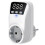 Overvoltage Protection Switch 16A 230V Adjustable Surge Protection, EU Socket, Voltage Safe White 3