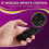Wireless Remote for Soundbar System Controller in Black 5