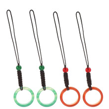 Colgante de ágata con cadena para teléfono móvil, decoración colgante para 4 piezas con cierre de seguridad.