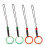 Mobile Phone Chain Agate Hanging Decor for 4Pcs Safety Clasp Pendant 1