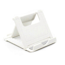 Supporto da scrivania portatile a doppia piegatura, adatto per supporto, colore bianco