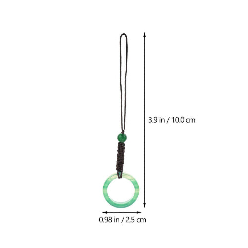 Mobile Phone Chain Agate Hanging Decor for 4Pcs Safety Clasp Pendant 1