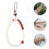 Phone Charm Strap Decorative Mobile Phone Anti-Lost Lanyard with Jade Agate 3
