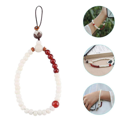Phone Charm Strap Decorative Mobile Phone Anti-Lost Lanyard with Jade Agate 2