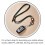 Phone Strap Long Phone Pendant for Hanging Use 2Pcs Black 3